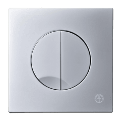 Tryckplatta Triomont XS mattkrom plast, Gustavsberg