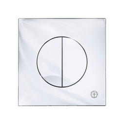 Tryckplatta Triomont XS blankkrom plast, Gustavsberg