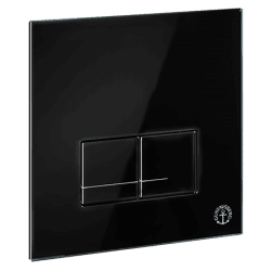 Tryckplatta Triomont XS svart glas, Gustavsberg