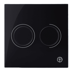 Tryckplatta Triomont XS svart glas, Gustavsberg