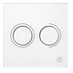 Tryckplatta Triomont XS vit glas, Gustavsberg