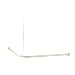 Duschdraperistång Safir 90 cm x 90 cm med takfäste vit, Arrow