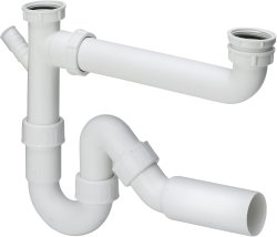 Kjøkkenvannlås Viega 2 x 50 mm