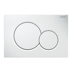 Tryckplatta Sigma 01 vit plast, Geberit