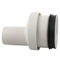 Overgang hvit, skjøtenippel/spissende, Smartline, 75 mm x 40 mm