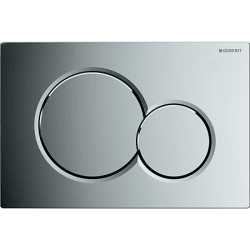 Tryckplatta Sigma 01 krom plast, Geberit
