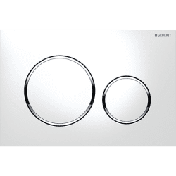 Tryckplatta Sigma 20 vit plast, Geberit