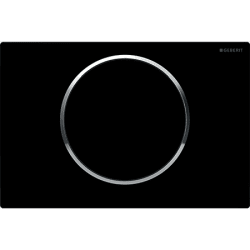Tryckplatta Sigma 10 svart plast, Geberit