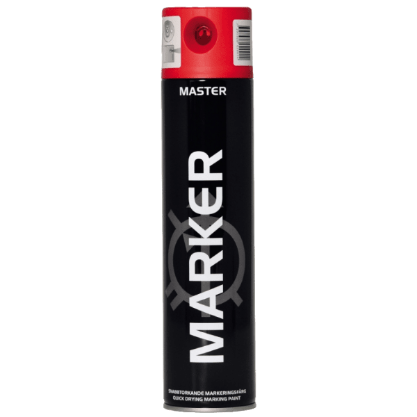 Zoom bild av Markeringsfärg röd (600 ml), Spray Master