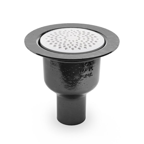 Zoom bild av Golvbrunn Lod MA 75 E med bottenutlopp 75 mm, Purus