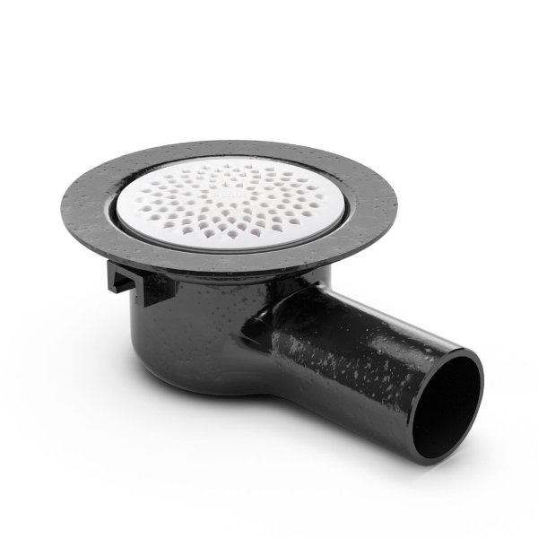 Zoom bild av Golvbrunn S/50L MA 75 E med sidoutlopp 75 mm, Purus