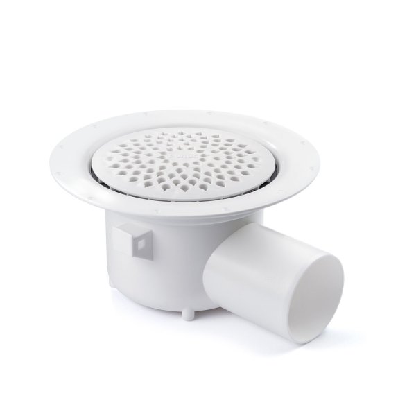 Zoom bild av Golvbrunn Oden med sidoutlopp 75 mm, Purus