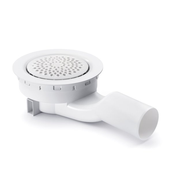 Zoom bild av Golvbrunn Rot med sidoutlopp 75 mm, Purus