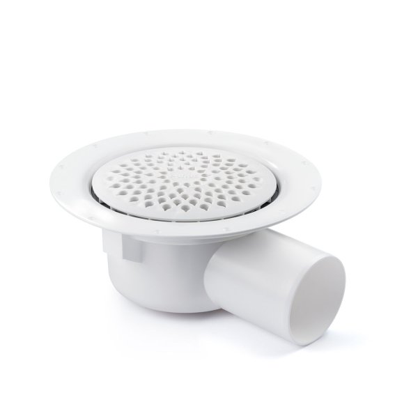 Zoom bild av Golvbrunn Ymer med sidoutlopp 75 mm, Purus