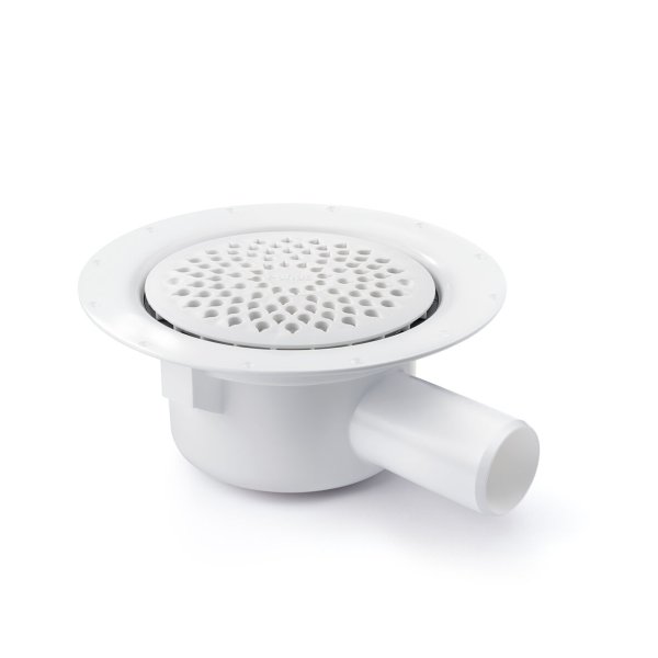 Zoom bild av Golvbrunn Freja med sidoutlopp 50 mm, Purus