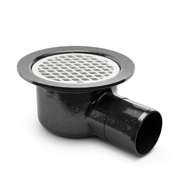 Zoom bild av Spygatt gjutjärn Bigg 110 E med sidoutlopp 110 mm, Purus