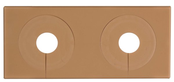 Zoom bild av Vulkbricka Falu 51479 dubbel brun c/c 60 mm 18-28 mm, Faluplast