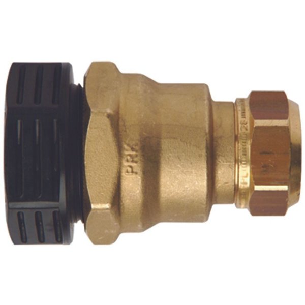 Zoom bild av Rak koppling 403 mässing 40 mm x 28 mm, PRK