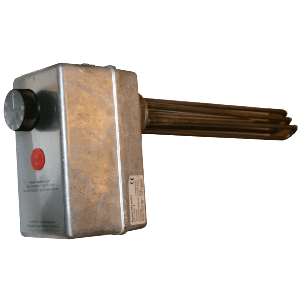 Zoom bild av Elpatron 2-stegs 30-90°C 9,0kW rostfri R50, RELEK