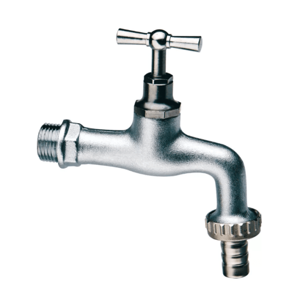 Zoom bild av Tappkran Retro mattkrom utvändig x slang R15, Itap