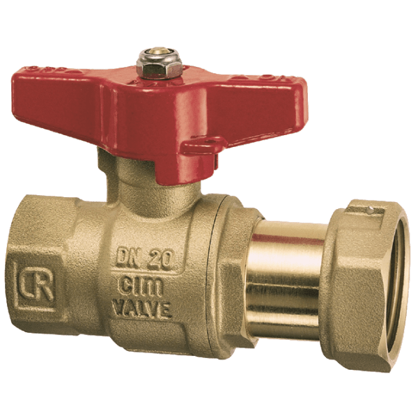 Zoom bild av Kulventil CIM 204 CR med handspak löpmutter x invändig R20, Cimberio