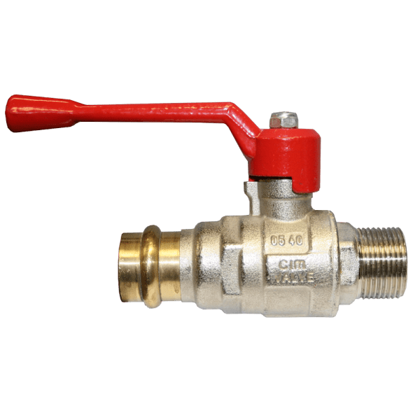 Zoom bild av Kulventil CIM 1220 CRNLMA med långt handtag V-press x utvändig 28 mm x R25, Cimberio