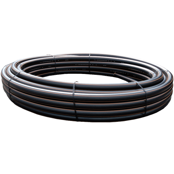 Zoom bild av PEM-rör PN10 brun stripe 40x2,0 mm x 200 m (metervara), Pipelife