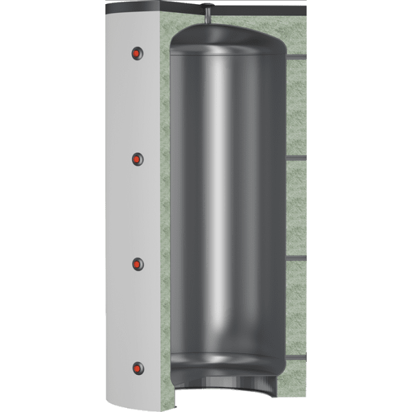 Zoom bild av Laddotank Puffer (1000 l), Termoventiler