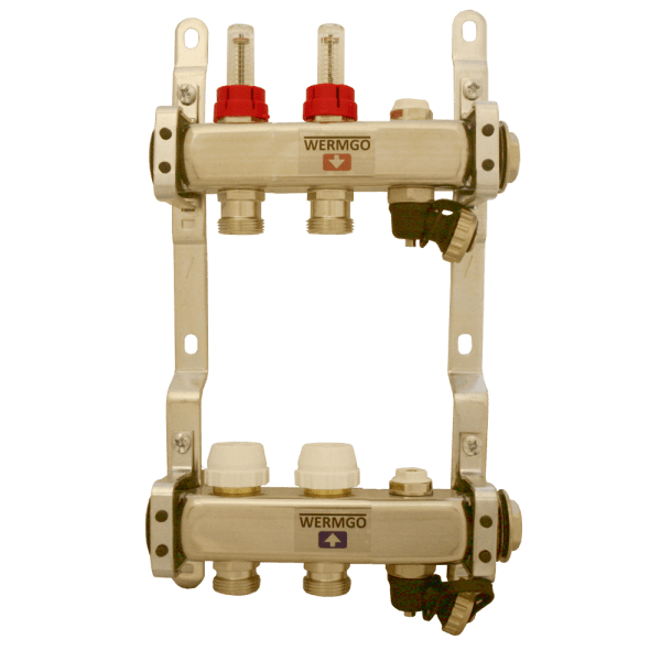 Zoom bild av Fördelare golvvärme 2 avgreningar, Wermgo