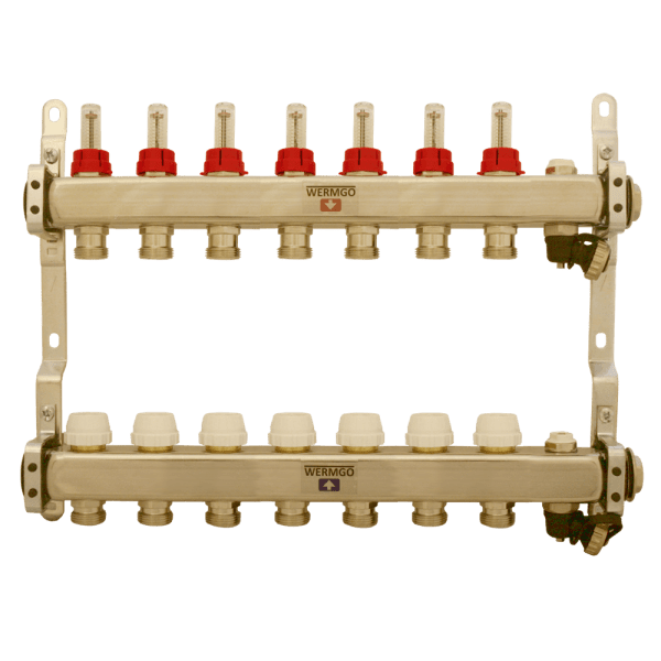 Zoom bild av Fördelare golvvärme 7 avgreningar, Wermgo