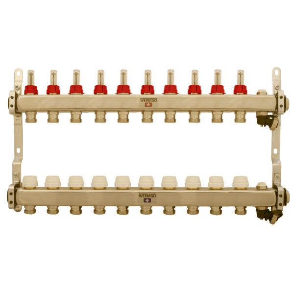 Zoom bild av Fördelare golvvärme 10 avgreningar, Wermgo