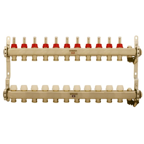 Zoom bild av Fördelare golvvärme 11 avgreningar, Wermgo