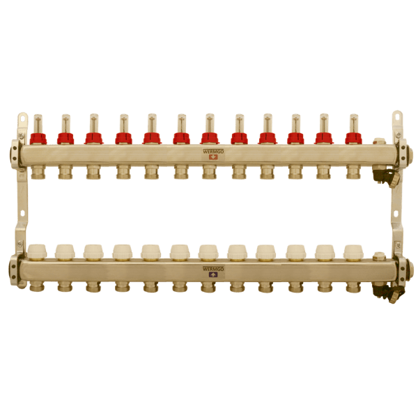 Zoom bild av Fördelare golvvärme 12 avgreningar, Wermgo
