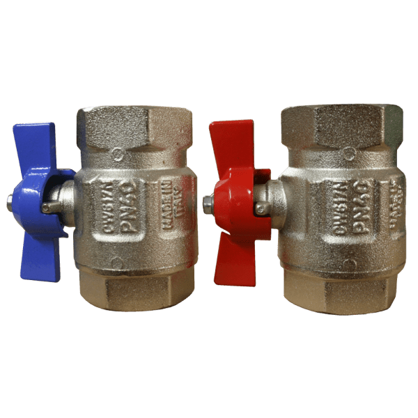 Zoom bild av Kulventilsett för shunt utan termometer invändig R25, Wermgo