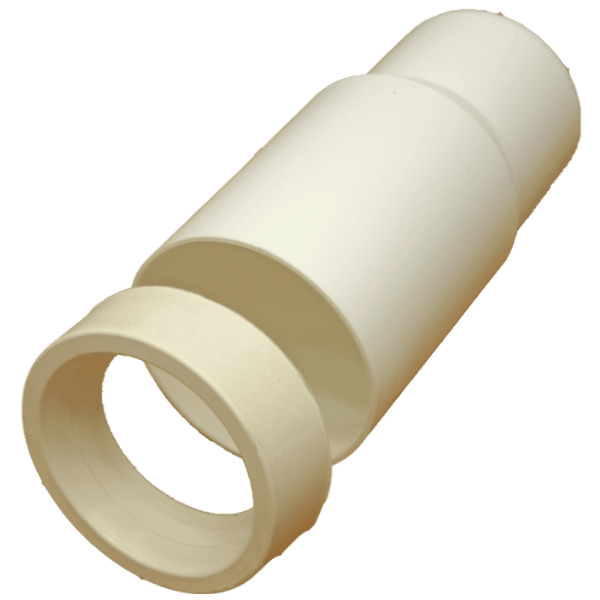 Zoom bild av WC-anslutning excentrisk med gummimanchett PP 110 mm, Nordic Pipelife