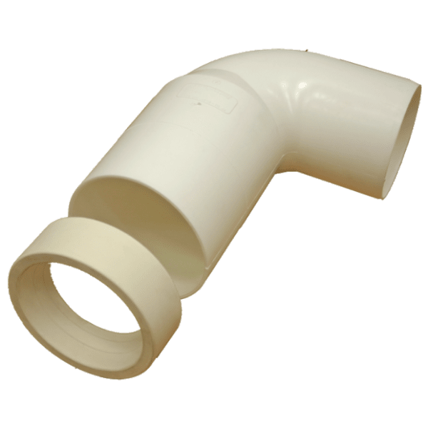 Zoom bild av WC-böj 90° med gummimanchett PP 110 mm, Nordic Pipelife