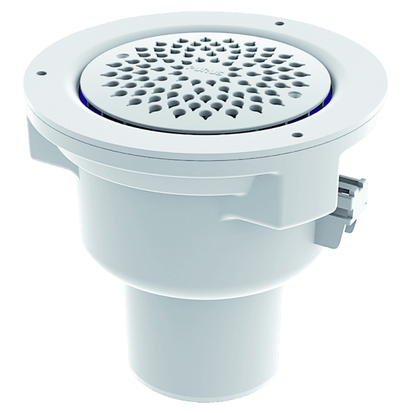 Zoom bild av Golvbrunn Saga med bottenutlopp 110 mm, Purus