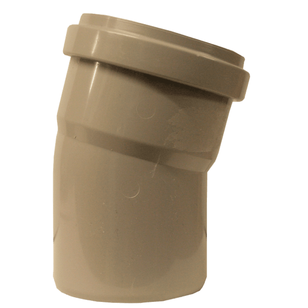 Zoom bild av Böj 15° med 1 muff PP/HT 75 mm, Nordic Pipelife