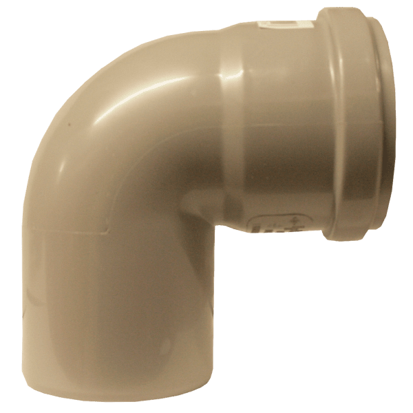 Zoom bild av Böj 90° med 1 muff PP/HT 110 mm, Nordic Pipelife