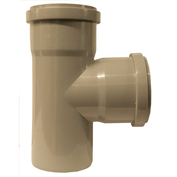 Zoom bild av Grenrör 88° med 2 muffar PP/HT 50 mm, Nordic Pipelife