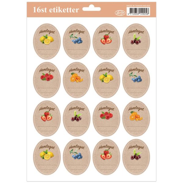Zoom bild av Etiketter 16-pack