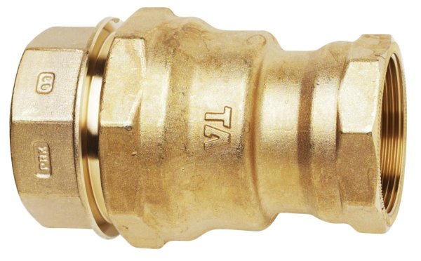Zoom bild av Rak koppling 402 mässing invändig R50 x 63 mm, PRK