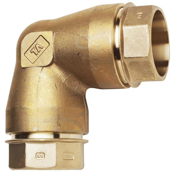 Zoom bild av Vinkel 90° 404 mässing 63 mm, PRK