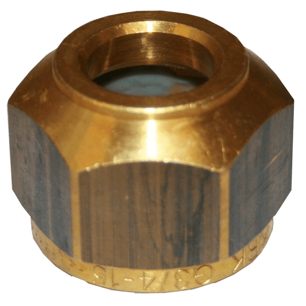 Zoom bild av Halvkoppling KRK 100 mässing invändig R10 x 10 mm, Ezze