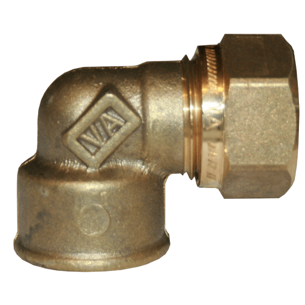 Zoom bild av Vinkel 1 koppling x invändig mässing 22 mm x R20, Vatette