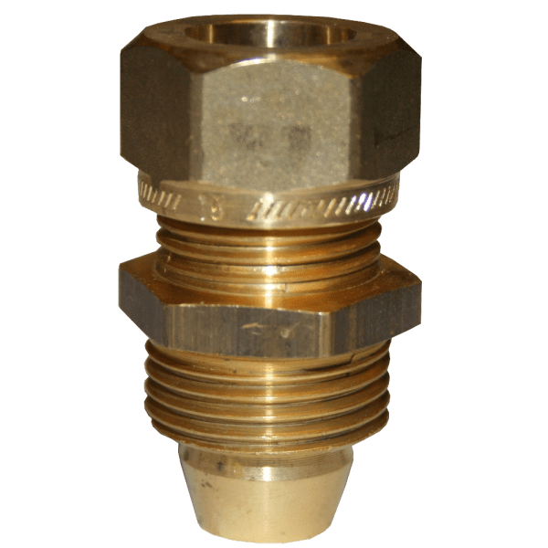 Zoom bild av Rak koppling Securex 1 koppling x utvändig mässing 16 mm x 15 mm(före 1954), Vatette