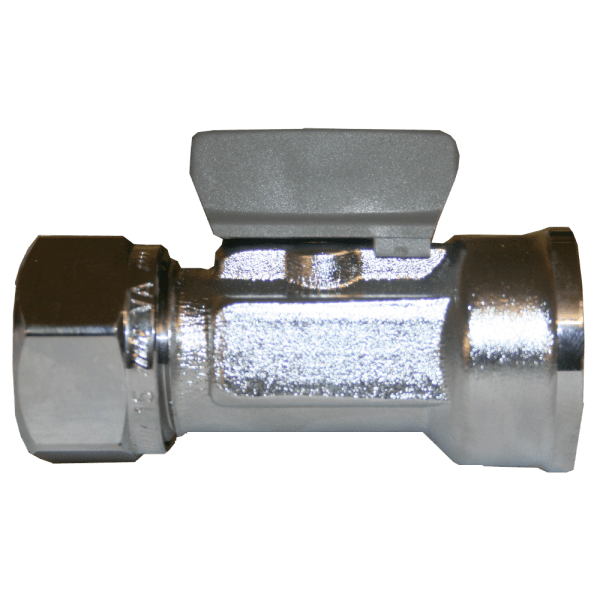 Zoom bild av Kulventil med vred förkromad invändig R15 x 15 mm, Vatette