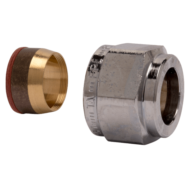 Zoom bild av Halvkoppling FPL319 förkromad invändig R15 x 15 mm, FPL