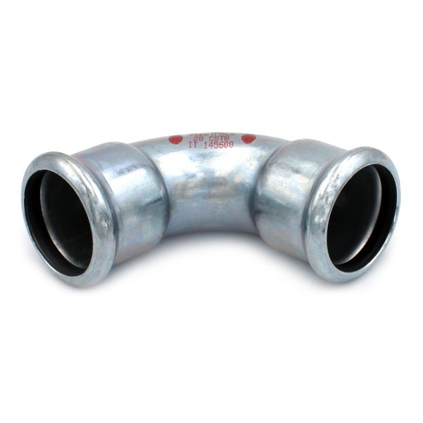 Zoom bild av Böj 90° 2 muffar elförzinkade M-press 28 mm