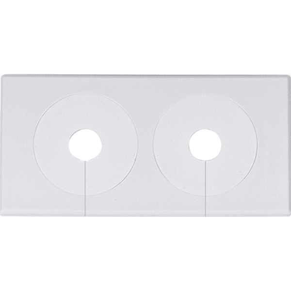 Zoom bild av Vulkbricka Falu 51480 dubbel vit c/c 40 mm 12-22 mm, Faluplast